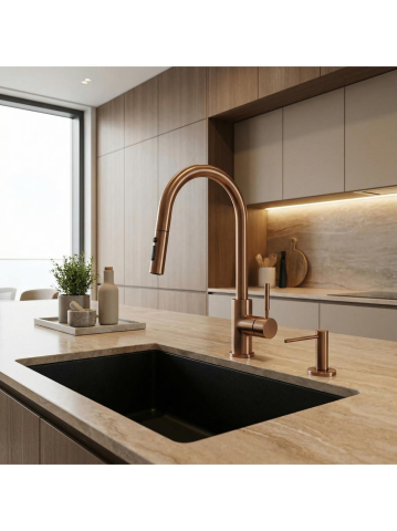 Dispenser chuveta pentru detergent Rea DEX cupru periat [1]