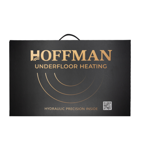 Distribuitor cu debitmetru 10 căi (1″ x 3/4″), aerisitor si robinet golire, Hoffman Underfloor Heating [3]