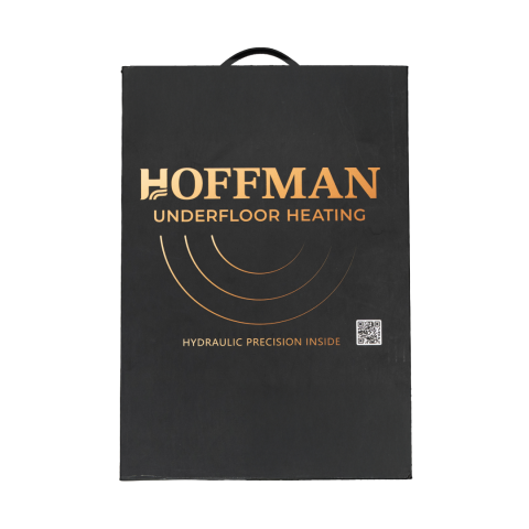 Distribuitor cu debitmetru 3 căi (1″ x 3/4″), aerisitor si robinet golire, Hoffman Underfloor Heating [3]