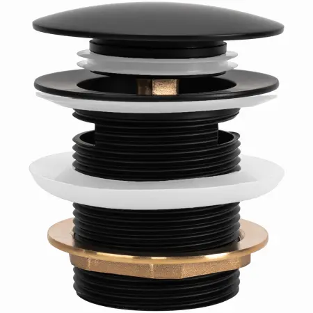 Accesorii baie - Dop pentru cada Negru Mat 6cm, Rea