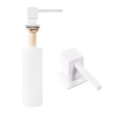 Dozator detergent Rea Square 330 ml finisaj alb mat [1]