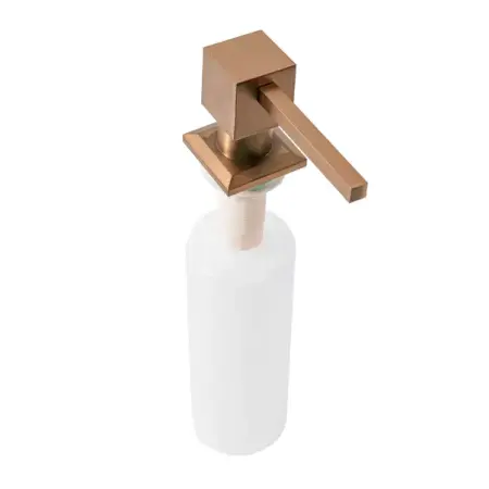 Accesorii baie - Dozator detergent Rea Square 330 ml finisaj cupru periat