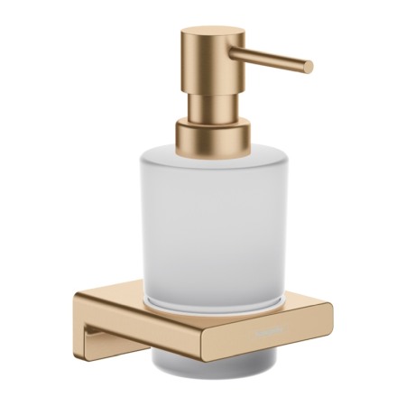 Accesorii baie - Dozator sapun lichid, Hansgrohe, AddStoris, bronz periat