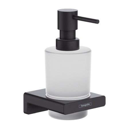 Accesorii baie - Dozator sapun lichid, Hansgrohe, AddStoris, negru mat