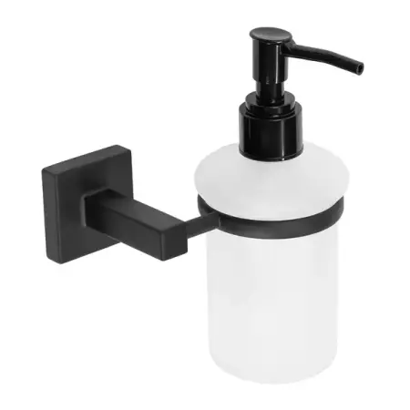 Accesorii baie - Dozator sapun lichid Rea 322197 finisaj alb - negru