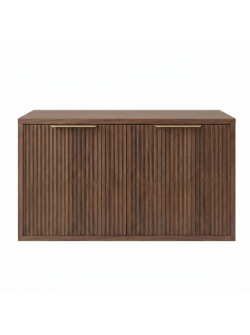 Dulap baie pentru lavoar Rea Core 80cm maro [1]