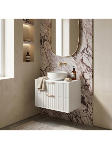 Dulap baie pentru lavoar Rea Mono 60cm alb [6]