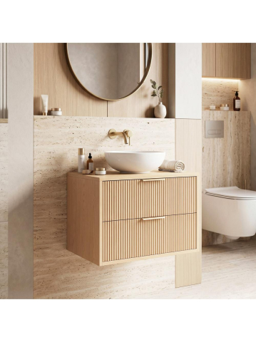 Mobilier Baie - Dulap baie pentru lavoar Rea Mono 60cm bej