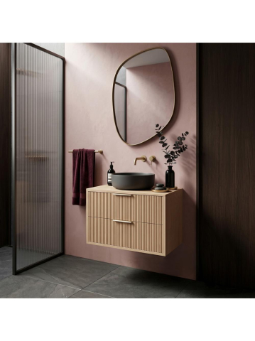 Dulap baie pentru lavoar Rea Mono 60cm bej [6]