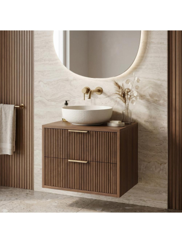 Mobilier Baie - Dulap baie pentru lavoar Rea Mono 60cm maro
