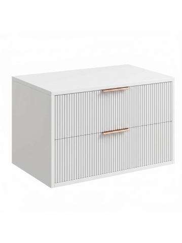 Dulap baie pentru lavoar Rea Mono 80cm alb [7]