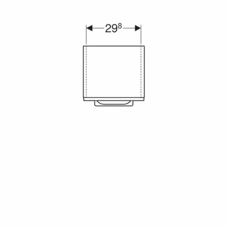 Dulap baie suspendat lava gri inchis Geberit Selnova Square 1 usa 85 cm [4]