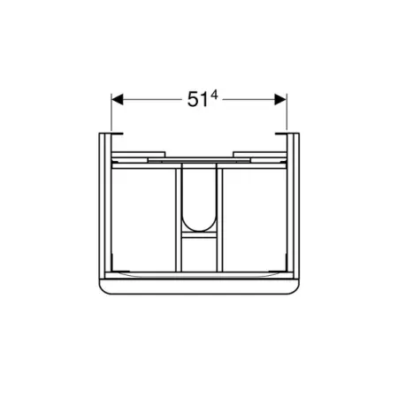 Dulap baza pentru lavoar suspendat Geberit Smyle Square 2 sertare 59 cm [1]