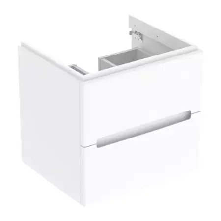 Mobilier Baie - Dulap baza suspendat Geberit Modo 2 sertare alb lucios 60 cm