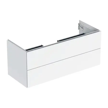 Mobilier Baie - Dulap baza suspendat Geberit One alb mat 120 cm cu 2 sertare