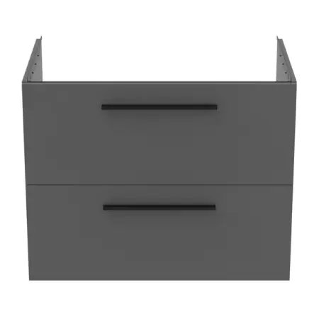 Dulap baza suspendat Ideal Standard i.life B gri quartz mat 2 sertare 80 cm [7]