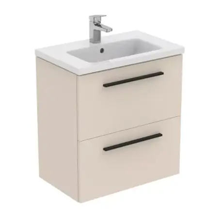 Dulap baza suspendat Ideal Standard i.life S 2 sertare bej - nisip 60 cm [2]