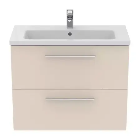 Dulap baza suspendat Ideal Standard i.life S 2 sertare bej - nisip 80 cm [1]