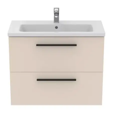 Dulap baza suspendat Ideal Standard i.life S 2 sertare bej - nisip 80 cm [3]