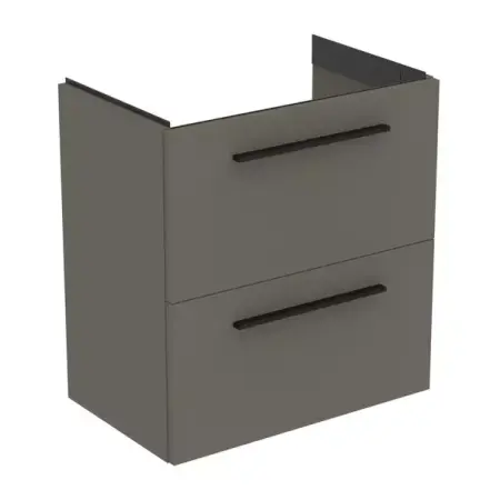 Dulapuri de baie - Dulap baza suspendat Ideal Standard i.life S 2 sertare gri 60 cm