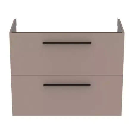 Dulap baza suspendat Ideal Standard i.life S 2 sertare gri - bej 80 cm [5]