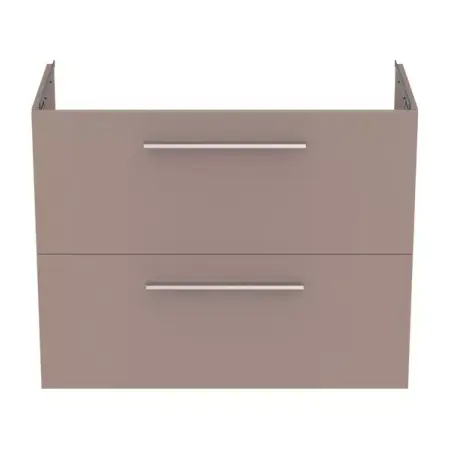 Dulap baza suspendat Ideal Standard i.life S 2 sertare gri - bej 80 cm [7]