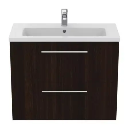 Dulap baza suspendat Ideal Standard i.life S 2 sertare stejar cafeniu 80 cm [1]