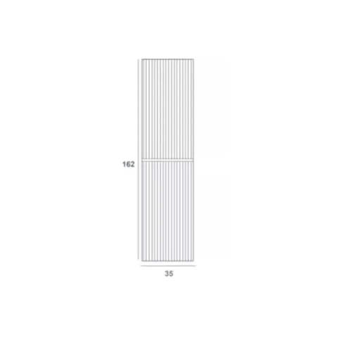 Dulap coloana mare Gala Canaletto suspendat alb mat 2 usi batante 35 cm [1]