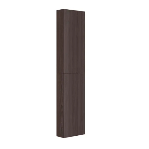 Baie - Dulap coloana mare Gala Canaletto suspendat nuc negru mat 2 usi batante 35 cm