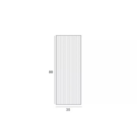 Dulap coloana mediu Gala Canaletto suspendat alb mat 1 usa batanta 35 cm [1]