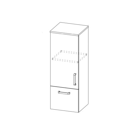 Dulap cu oglinda, 2 usi, iluminare LED, Kolpasan, Blanche, 70 cm, alb [2]