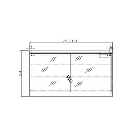 Dulap cu oglinda, Kolpasan, Pandora, 110 cm, iluminare led, alb [2]