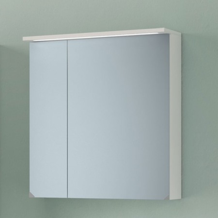 Oglinzi cu dulapior - Dulap cu oglinda, Kolpasan, Tara, cu 2 usi, iluminare LED, 70 cm, alb mat