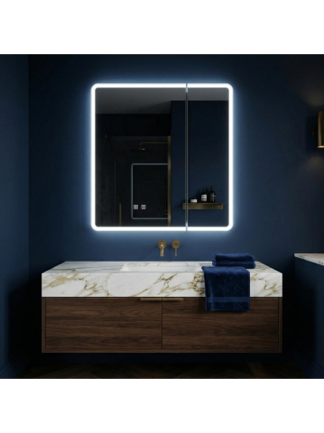 Dulap cu oglindă LED M1011-60 60x70 [2]