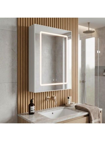 Mobilier Baie - Dulap cu oglindă LED Rea Zenit 70x50cm