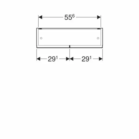 Dulap cu oglinda suspendat Geberit Selnova Square alb 2 usi 59 cm [5]
