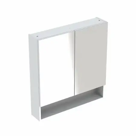 Oglinzi cu dulapior - Dulap cu oglinda suspendat Geberit Selnova Square alb 2 usi 59 cm