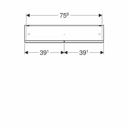 Dulap cu oglinda suspendat Geberit Selnova Square nuc deschis 2 usi 79 cm [5]