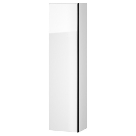 Mobilier Baie - Dulap inalt suspendat, Cersanit, Virgo, maner negru, alb