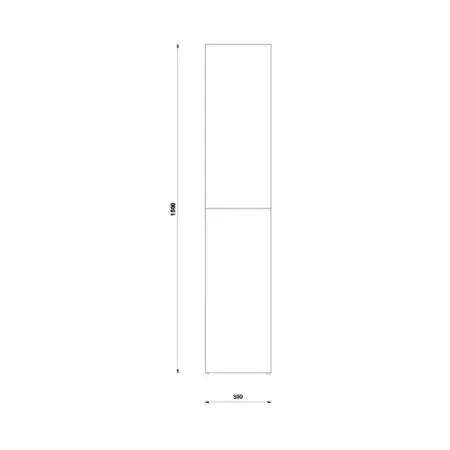 Dulap inalt suspendat Gala Daily gri 2 usi 30 cm [1]