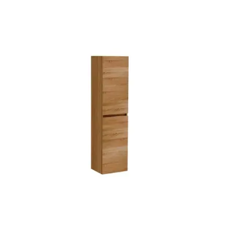 Dulapuri de baie - Dulap inalt suspendat Gala Jade stejar 4 etajere sticla 140 cm