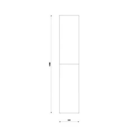 Dulap inalt suspendat Gala Shona alb 2 usi 30 cm [1]