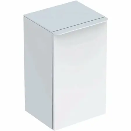 Mobilier Baie - Dulap mediu suspendat Geberit Smyle Square alb 1 usa opritor dreapta 36 cm