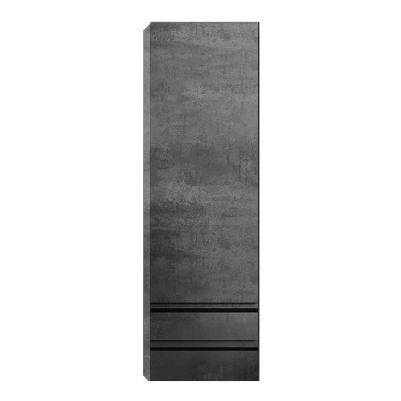 Dulapuri de baie - Dulap suspendat, Kolpasan, Alexis, cu 1 usa si 2 sertare, h146 cm, Dark Concrete