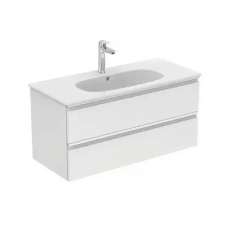 Dulap suspendat pentru lavoar Ideal Standard Tesi mdf alb 100 cm [2]