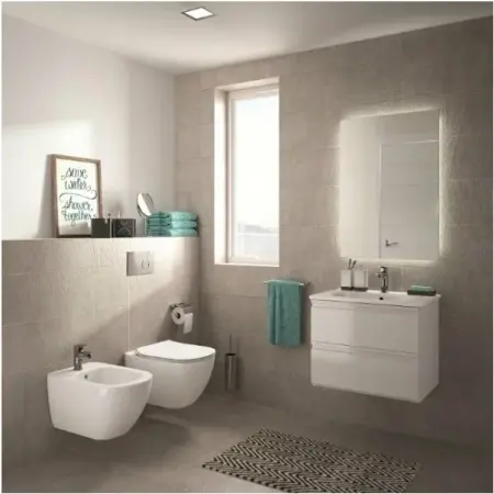 Dulap suspendat pentru lavoar Ideal Standard Tesi mdf albastru 60 cm [2]