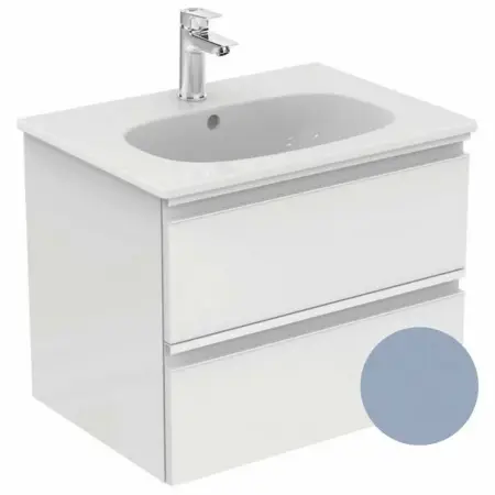 Dulapuri de baie - Dulap suspendat pentru lavoar Ideal Standard Tesi mdf albastru 60 cm