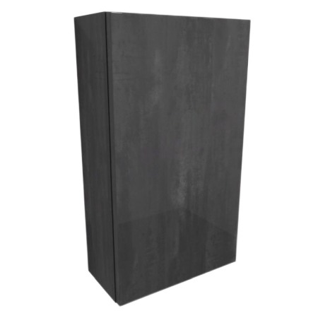 Dulapuri de baie - Dulapior suspendat cu 1 usa, KolpaSan, Naomi, 40 cm, dark concrete