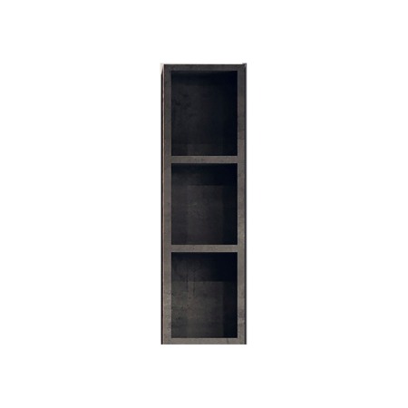 Dulapuri de baie - Dulapior suspendat deschis cu polite, Kolpasan, Naomi, 70 cm, dark concrete