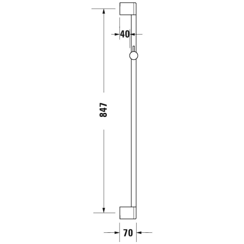 Duravit bară de duș |90 cm UV0600004004 [1]